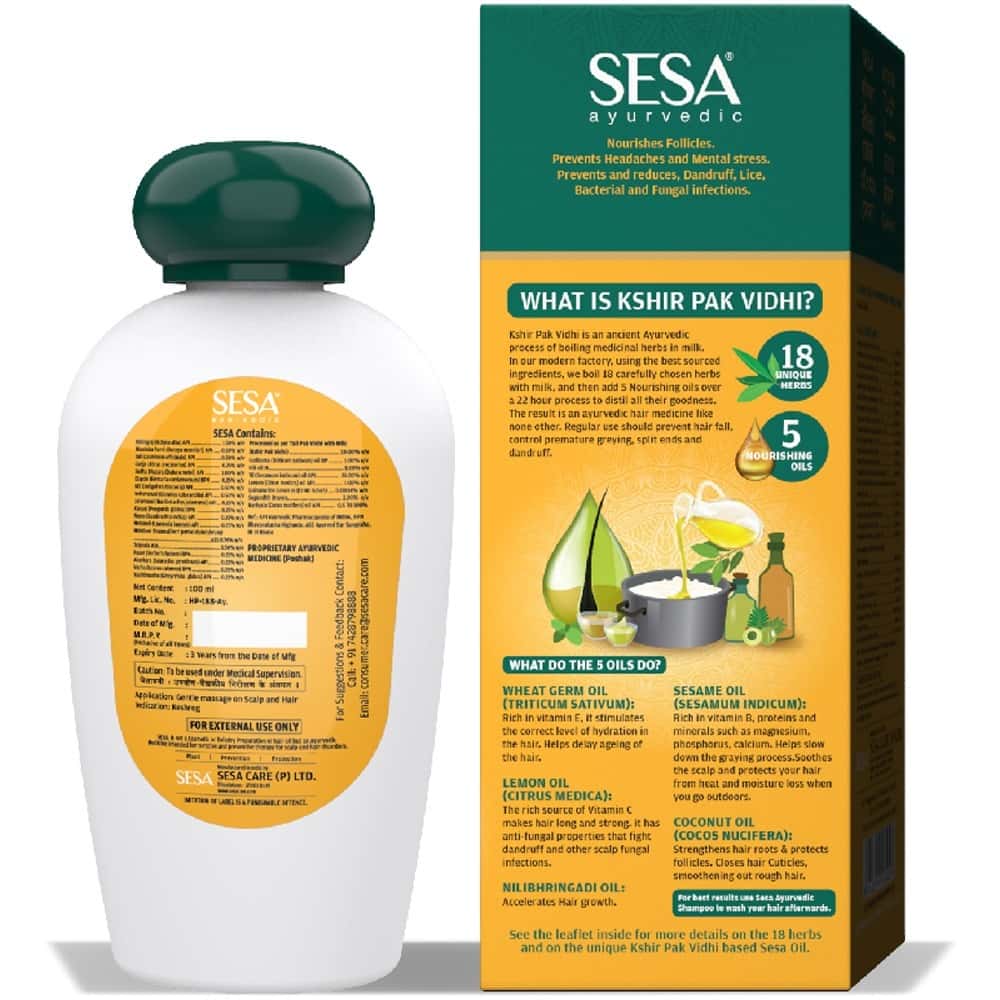Sesa Ayurvedic Hair Oil Buy bottle of 200 ml Oil at best price in India   1mg