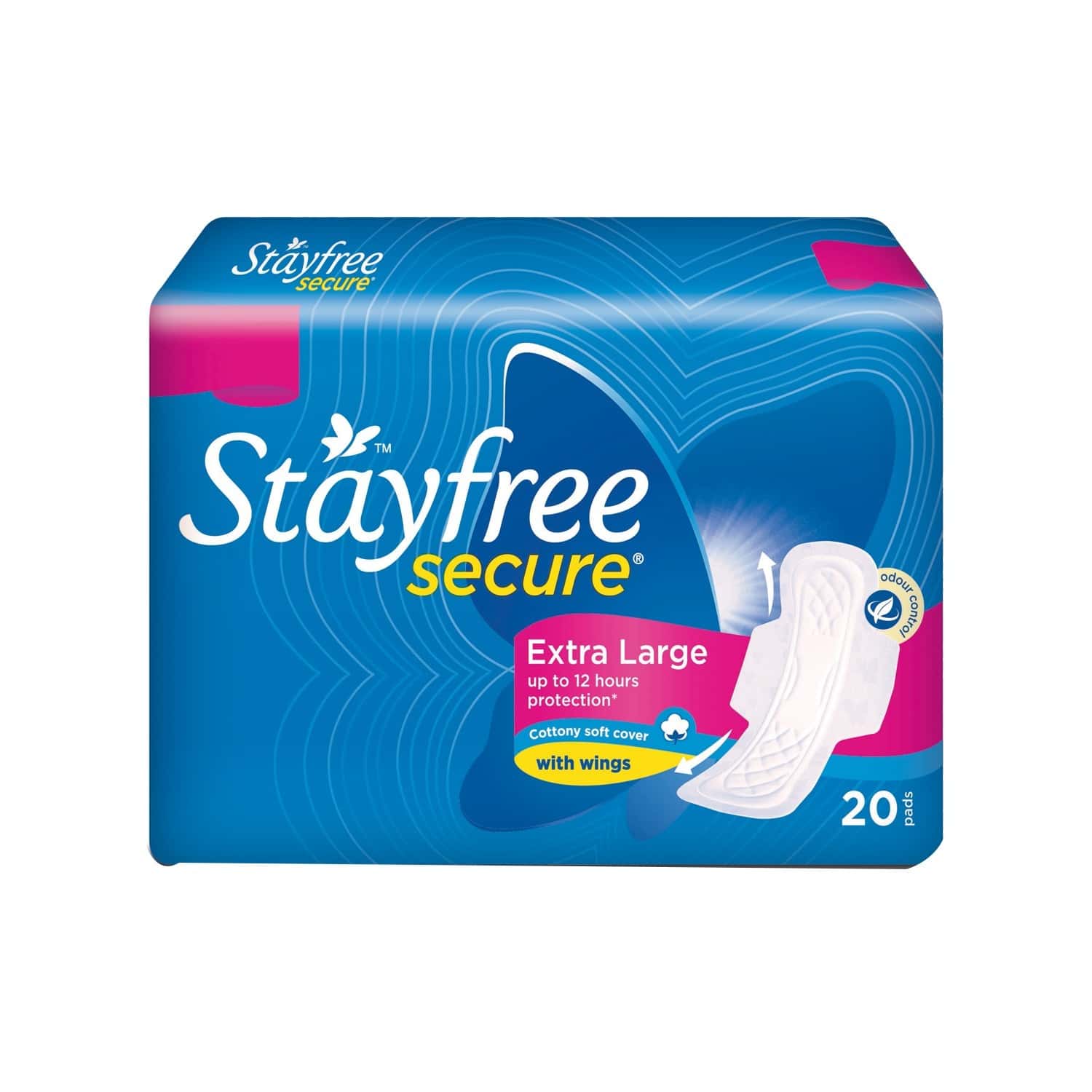 Stayfree Secure Size Xl Sanitary Pads Packet Of 20 - Medanand